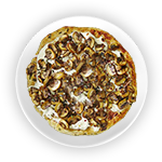 Full Fried Mushroom Pizza 