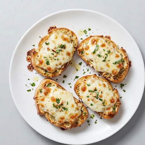 Garlic Bread & Cheese (6) Bruschetta 