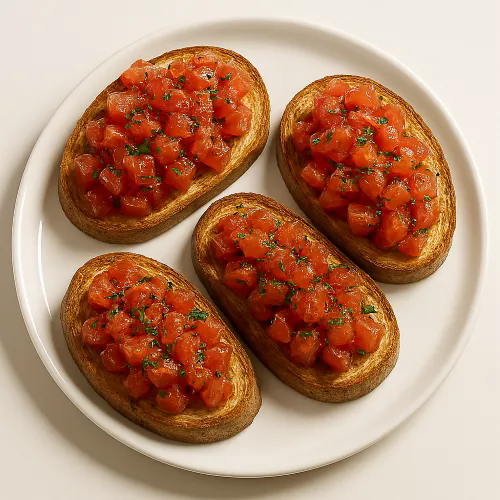 Garlic Bread (6) Bruschetta 