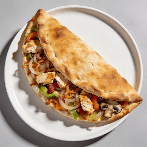 Chicken Kebab Calzone 